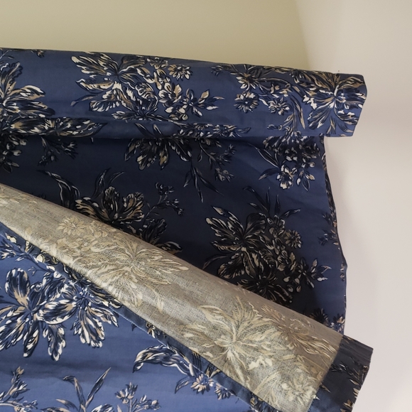 NWOT MERONA size 18 front wrap blue floral skirt E94 - Picture 3 of 10